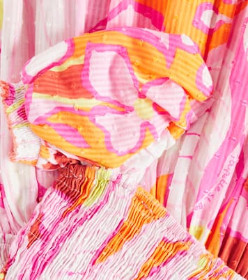 Abito Bertha in cotone arricciato | Poupette St Barth Kids