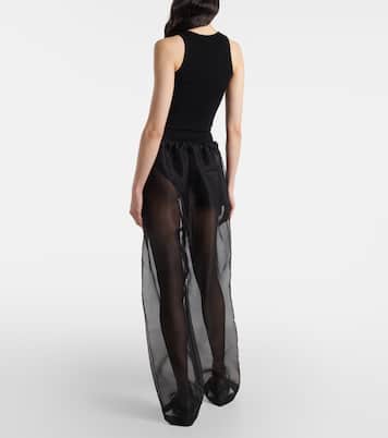 Pantalon ample Trenton en soie mélangée | Khaite