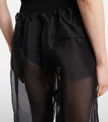 Pantalon ample Trenton en soie mélangée | Khaite