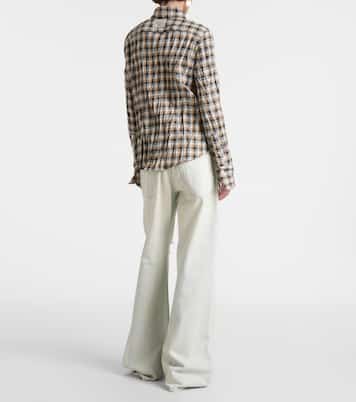Camicia a quadri con logo | Acne Studios