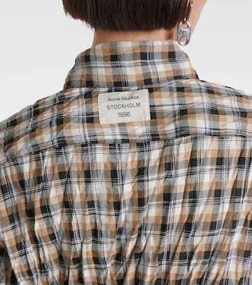 Camicia a quadri con logo | Acne Studios