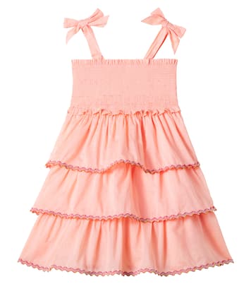 Abito Rhiannon in cotone a balze | Zimmermann Kids