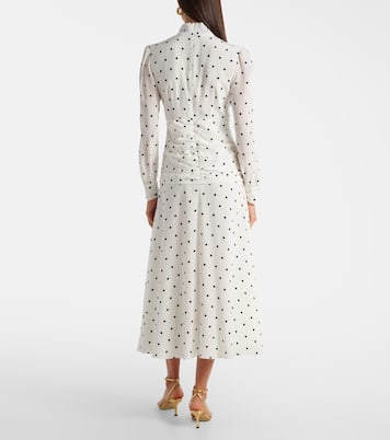 Polka-dot silk midi dress | Alessandra Rich