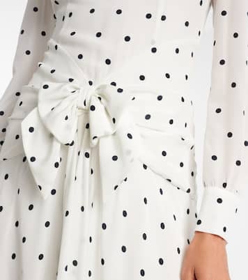 Polka-dot silk midi dress | Alessandra Rich