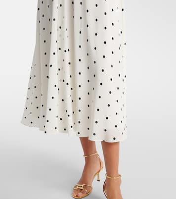 Polka-dot silk midi dress | Alessandra Rich