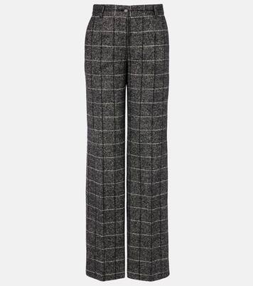 High-rise wool-blend wide-leg pants | Dolce&Gabbana