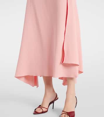 Draped gathered midi dress | Victoria Beckham