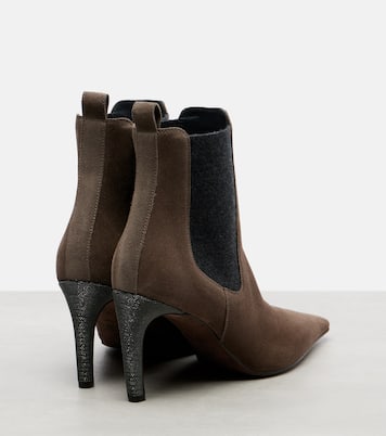 Chelsea Monili suede ankle boots | Brunello Cucinelli