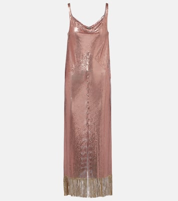 Robe midi métallisée | Rabanne