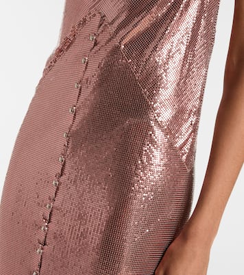 Robe midi métallisée | Rabanne
