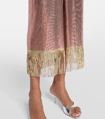 Robe midi métallisée | Rabanne