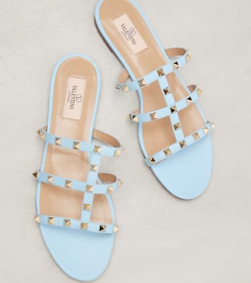 Sandalen Rockstud aus Leder | Valentino Garavani