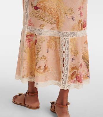 Robe midi Ascension en coton à fleurs  | Zimmermann