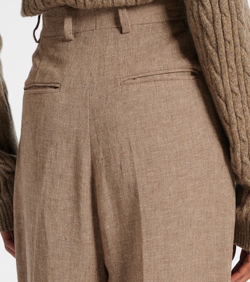 Weite Hose aus Leinen  | Loro Piana