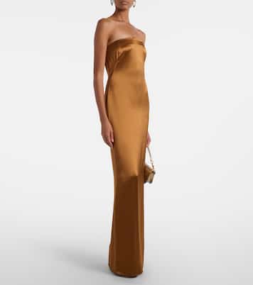 Robe longue en satin | Galvan