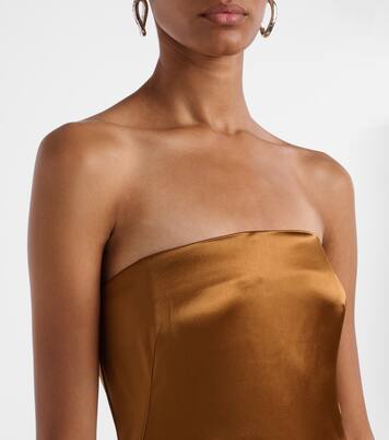 Robe longue en satin | Galvan