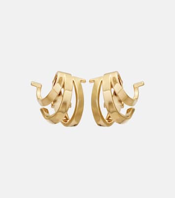 Triple Gancini clip-on earrings | Ferragamo