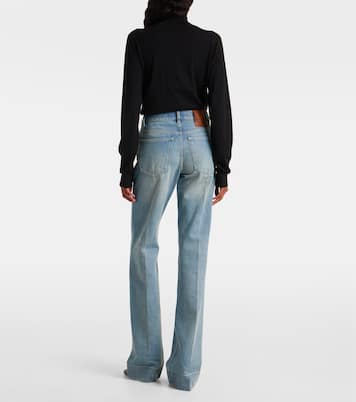 Low-rise wide-leg jeans | Valentino