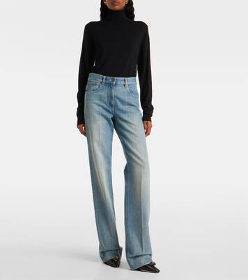 Low-rise wide-leg jeans | Valentino