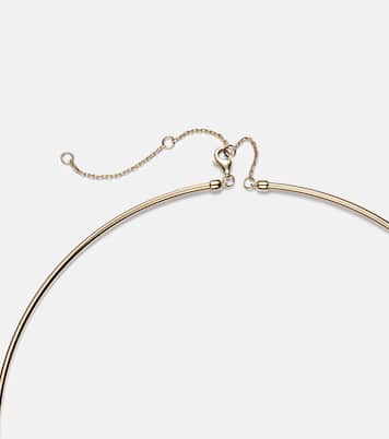 9kt gold choker with diamonds | Yvonne Léon
