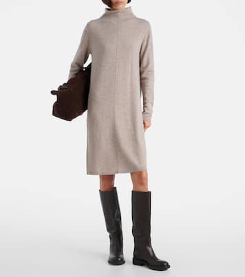Knitted wool and cashmere midi dress | Jardin des Orangers