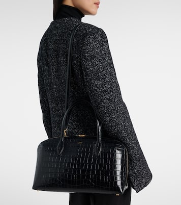 Lounge Medium croc-effect leather tote bag | Toteme