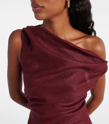 Suis draped linen minidress  | Faithfull