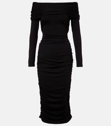 Robe midi Tinette à à encolure bardot | Veronica Beard