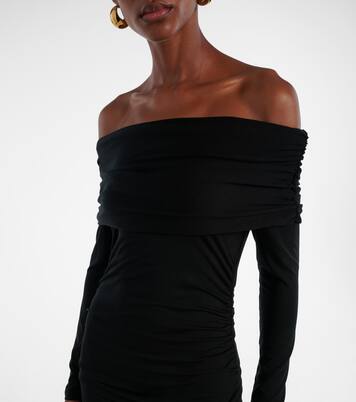 Robe midi Tinette à à encolure bardot | Veronica Beard