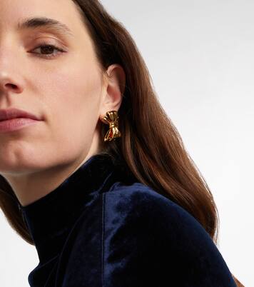 Bow Small gold-plated earrings | Jennifer Fisher