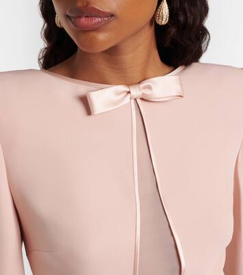 Cady Couture feather-trimmed midi dress | Valentino