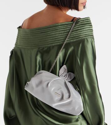 Clutch Bow Tie Small in velluto | Aquazzura