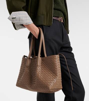 Pinacoteca Intrecciato leather tote bag | Bottega Veneta