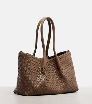 Pinacoteca Intrecciato leather tote bag | Bottega Veneta