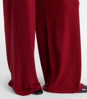 Lauren pleated jersey wide-leg pants | Leset