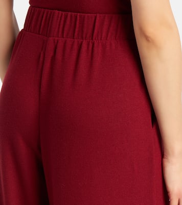 Lauren pleated jersey wide-leg pants | Leset