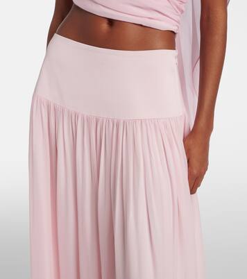 Solene high-rise mesh maxi skirt | Posse