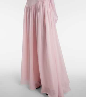 Solene high-rise mesh maxi skirt | Posse