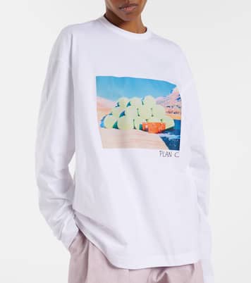 T-shirt in jersey di cotone con stampa | Plan C