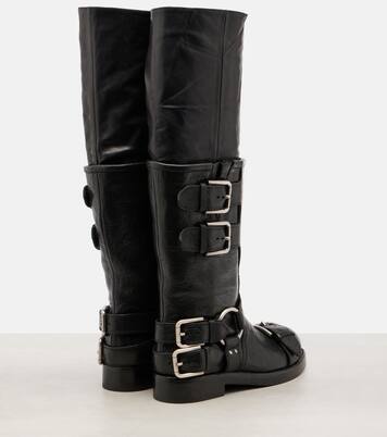 Leather knee-high boots | Dolce&Gabbana