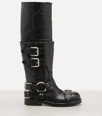 Leather knee-high boots | Dolce&Gabbana