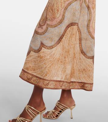 Wanderlust printed linen shirt dress | Zimmermann