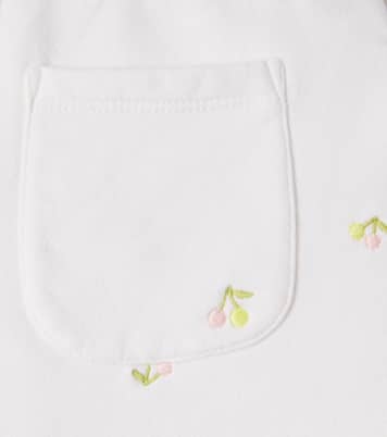Embroidered cotton jersey shorts | Bonpoint