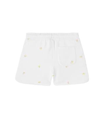 Embroidered cotton jersey shorts | Bonpoint