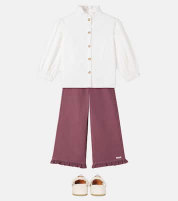 Aiklien ruffled cotton-blend pants | Donsje