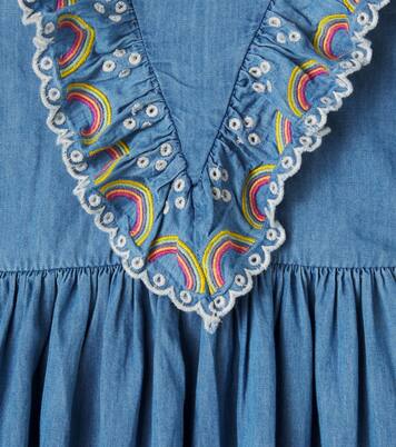 Cherinne broderie anglaise denim dress | Molo