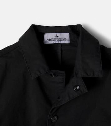 Compass cotton-blend jacket | Stone Island Junior