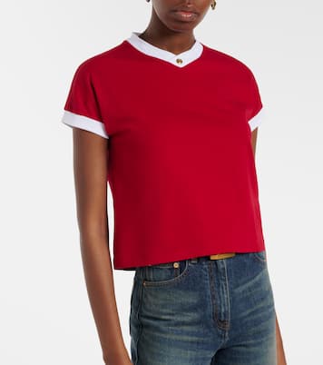 Medusa cotton-blend jersey T-shirt | Versace