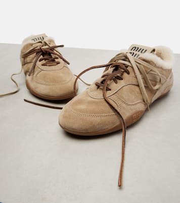 Zapatillas Gymnasium de ante con borrego | Miu Miu