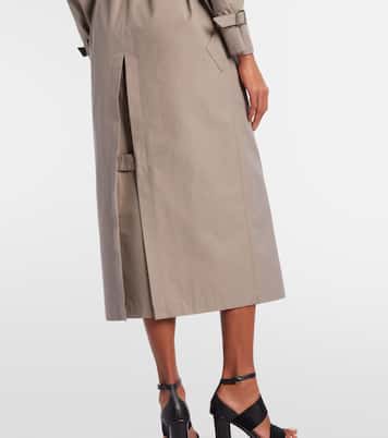 Pancia cotton gabardine trench coat | Max Mara
